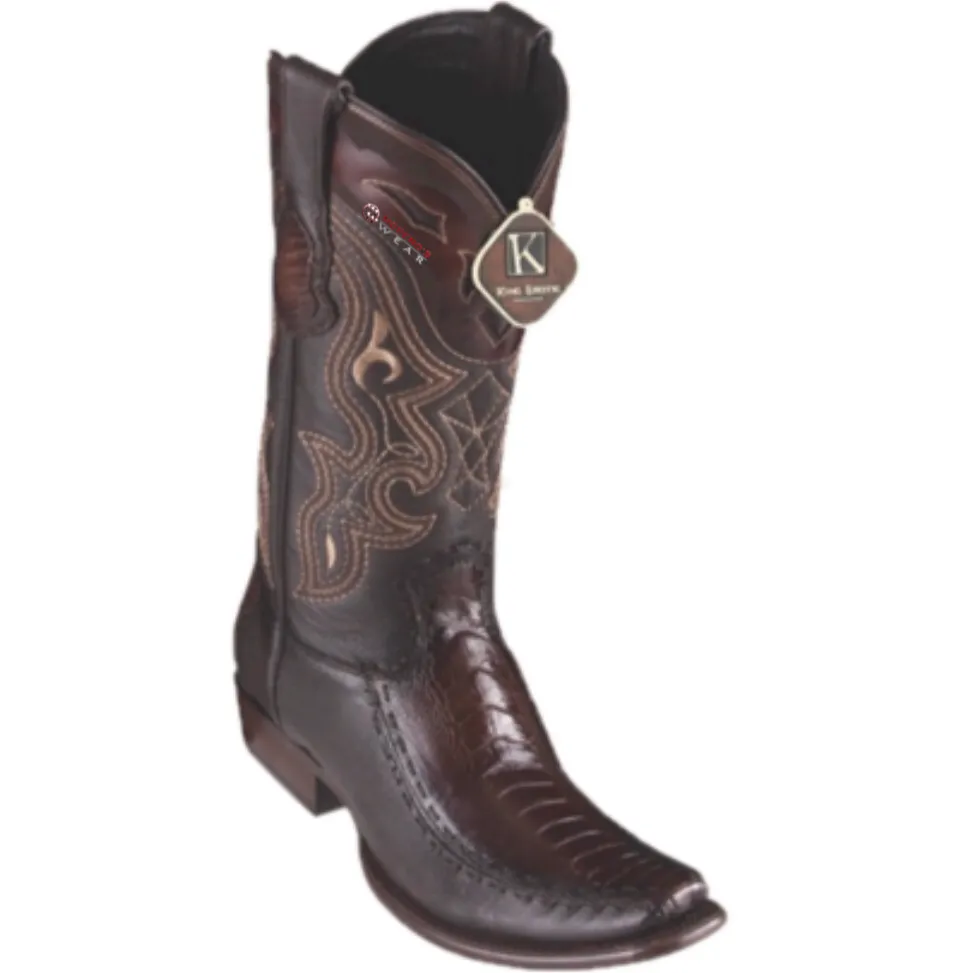 Men’s King Exotic Ostrich Leg & Deer Boots Dubai Toe