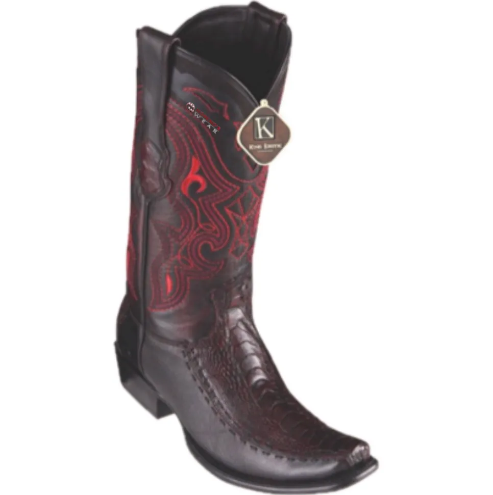 Men’s King Exotic Ostrich Leg & Deer Boots Dubai Toe