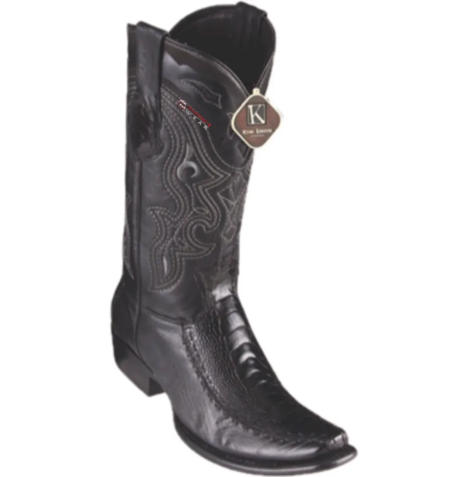 Men’s King Exotic Ostrich Leg & Deer Boots Dubai Toe