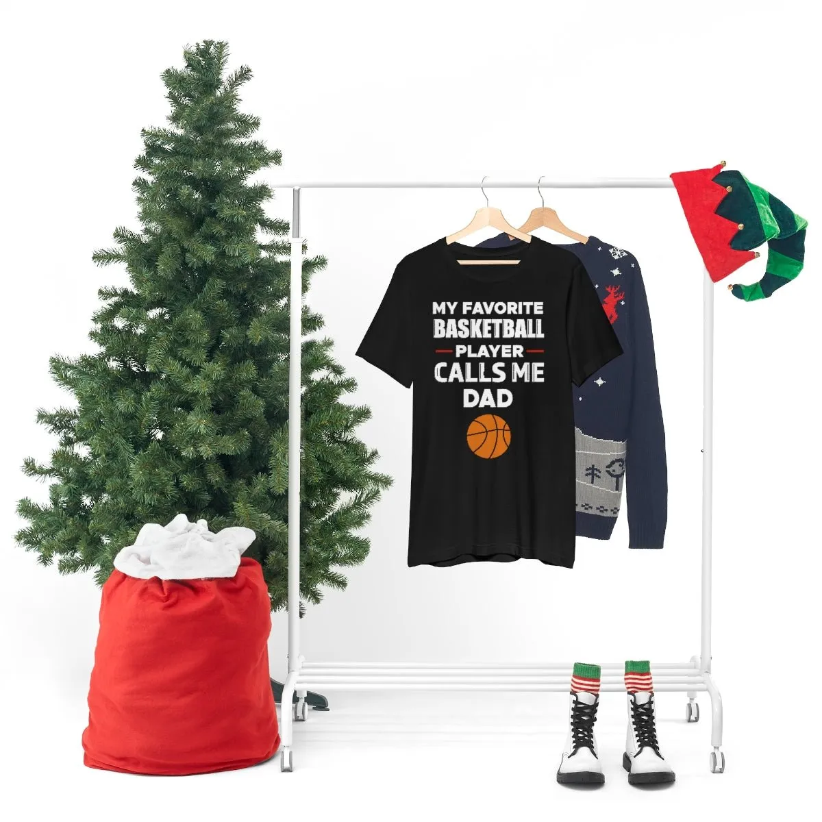 Men's Tee - My Favorite Basketball Player Calls Me Dad