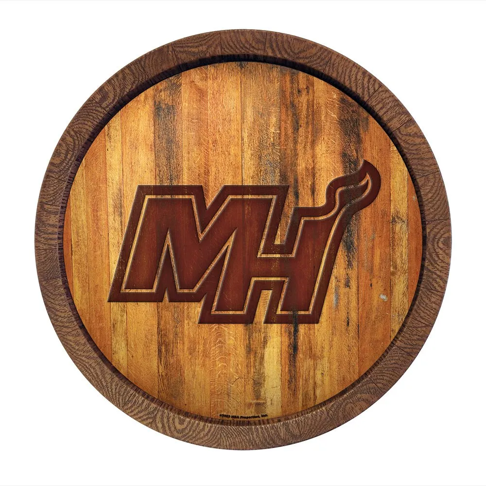Miami Heat: Logo - "Faux" Barrel Top Sign