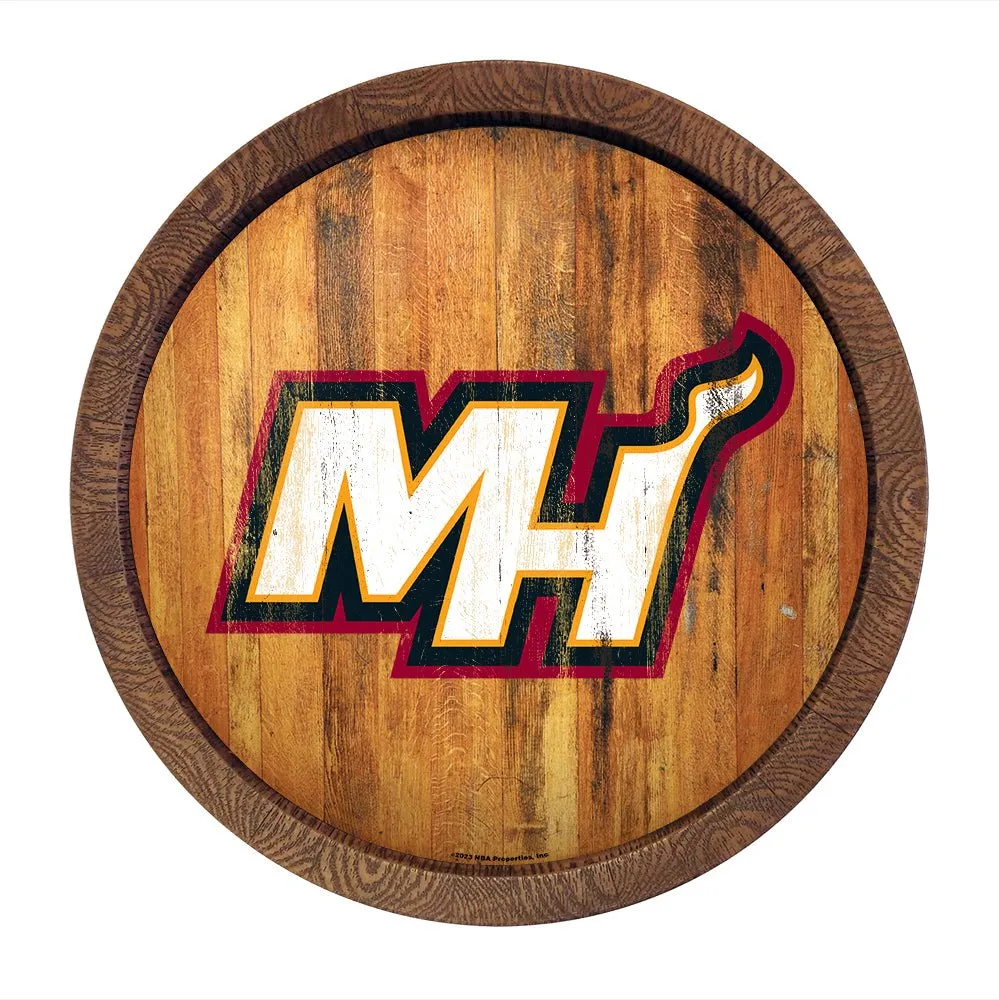 Miami Heat: Logo - "Faux" Barrel Top Sign