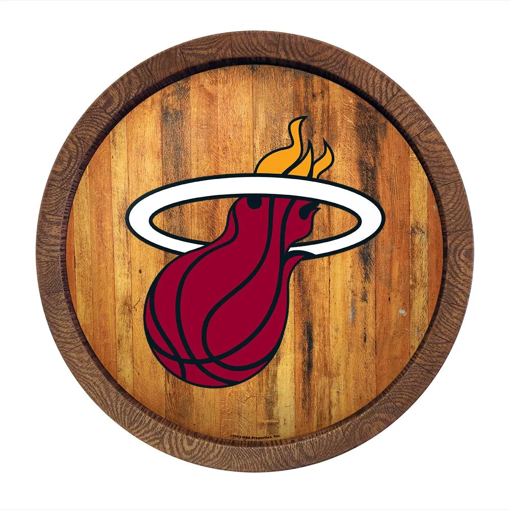 Miami Heat: "Faux" Barrel Top Sign