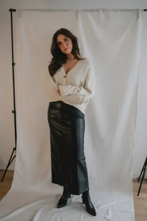 MISFIT ITEM - The City Slicker Vegan Leather Skirt by Free People // Size 8