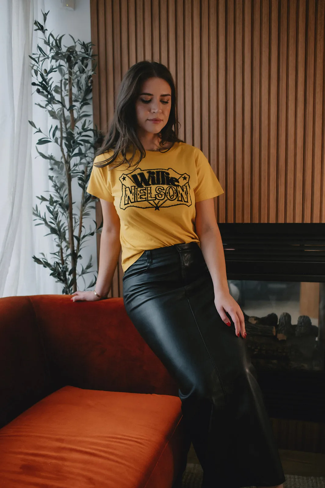 MISFIT ITEM - The City Slicker Vegan Leather Skirt by Free People // Size 8