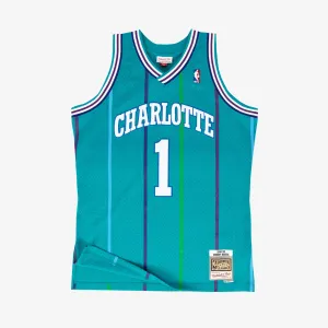Muggsy Bogues Charlotte Hornets 92-93 HWC Swingman Jersey - Teal