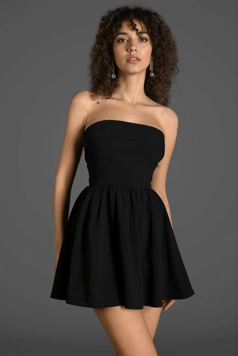 Mutilis Off Shoulder Woven Dress