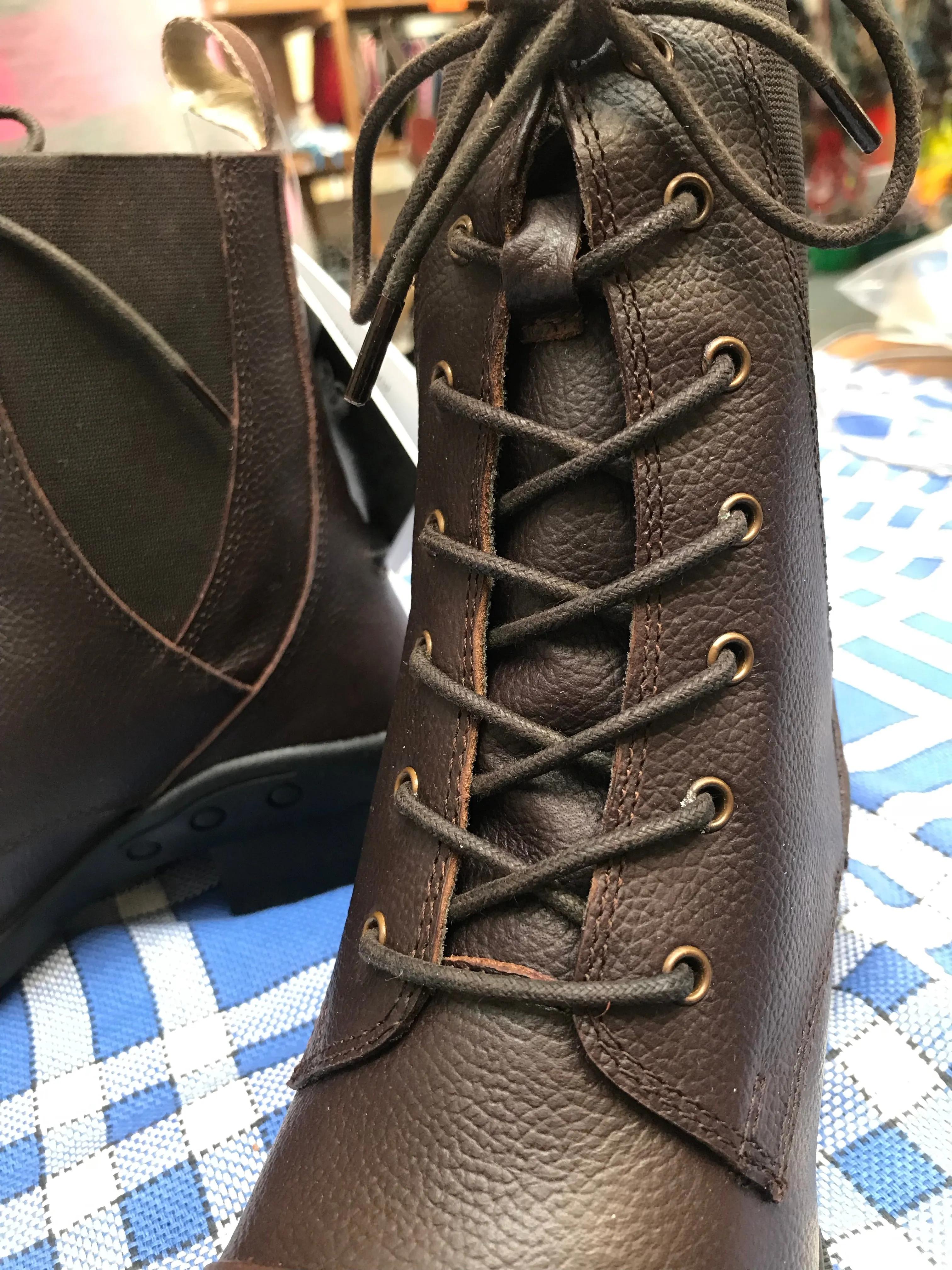 New elite Indiana lace up paddock boots in brown FREE POSTAGE ✅
