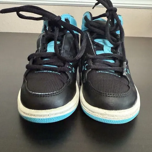 Nike Air Jordan 1 Flight Mid 374452-084 Black Basketball Shoe Sneaker 11C Toddle