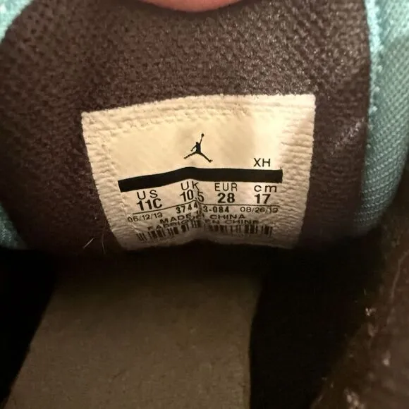 Nike Air Jordan 1 Flight Mid 374452-084 Black Basketball Shoe Sneaker 11C Toddle