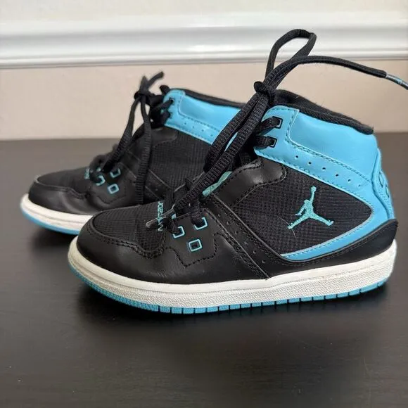 Nike Air Jordan 1 Flight Mid 374452-084 Black Basketball Shoe Sneaker 11C Toddle