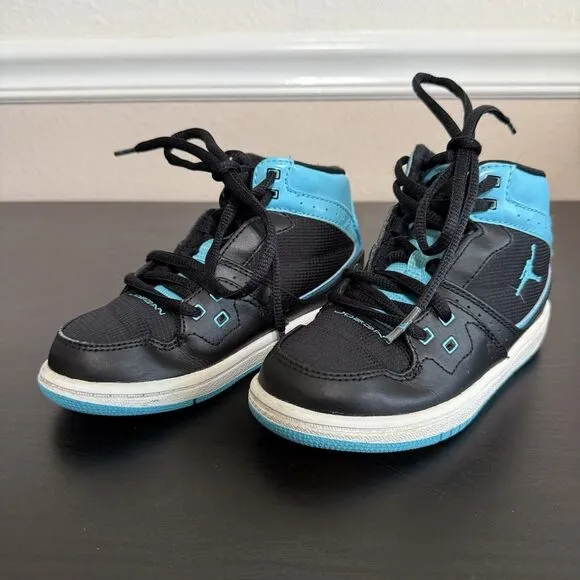 Nike Air Jordan 1 Flight Mid 374452-084 Black Basketball Shoe Sneaker 11C Toddle