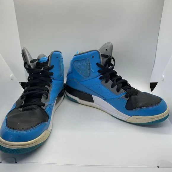 Nike Air Jordan 629877 016 Basketball Black Blue High Top Sneaker Men's 9.5