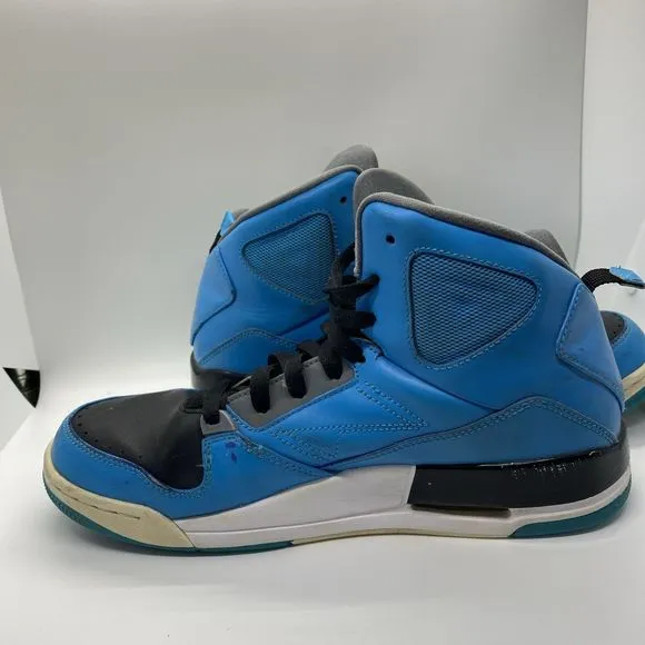 Nike Air Jordan 629877 016 Basketball Black Blue High Top Sneaker Men's 9.5