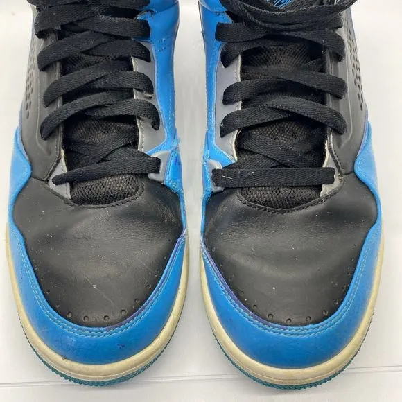 Nike Air Jordan 629877 016 Basketball Black Blue High Top Sneaker Men's 9.5