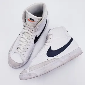 Nike Blazer Mid '77 Boys' Grade School DA4086-100 Youth Size 7  White Black