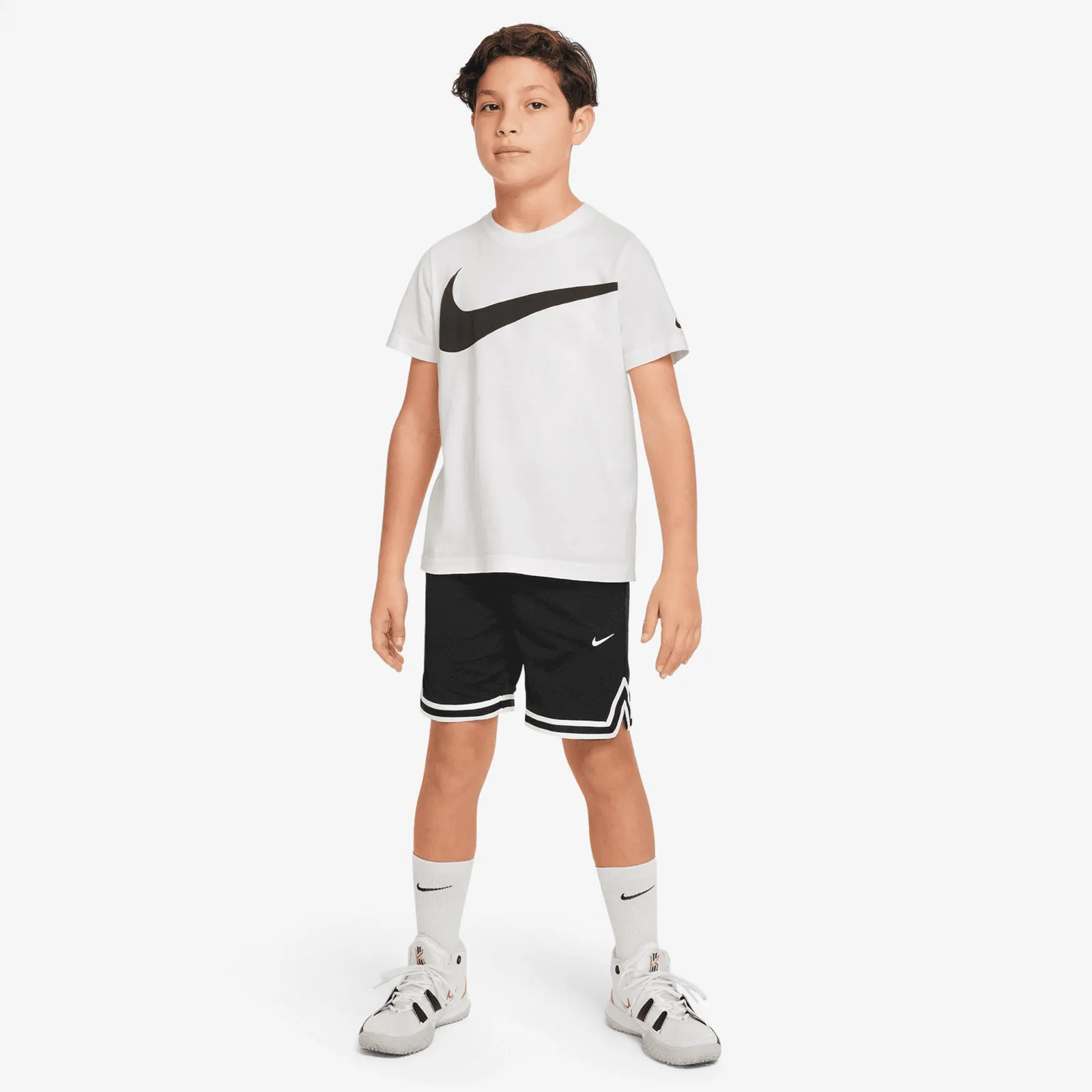 Nike Dri-Fit DNA 8" Youth Basketball Shorts - Black