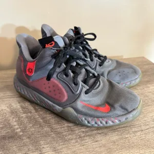 Nike KD Trey 5 VII Basketball Sneakers Youth Size 6 Big Kid Mid Top Gray Neon
