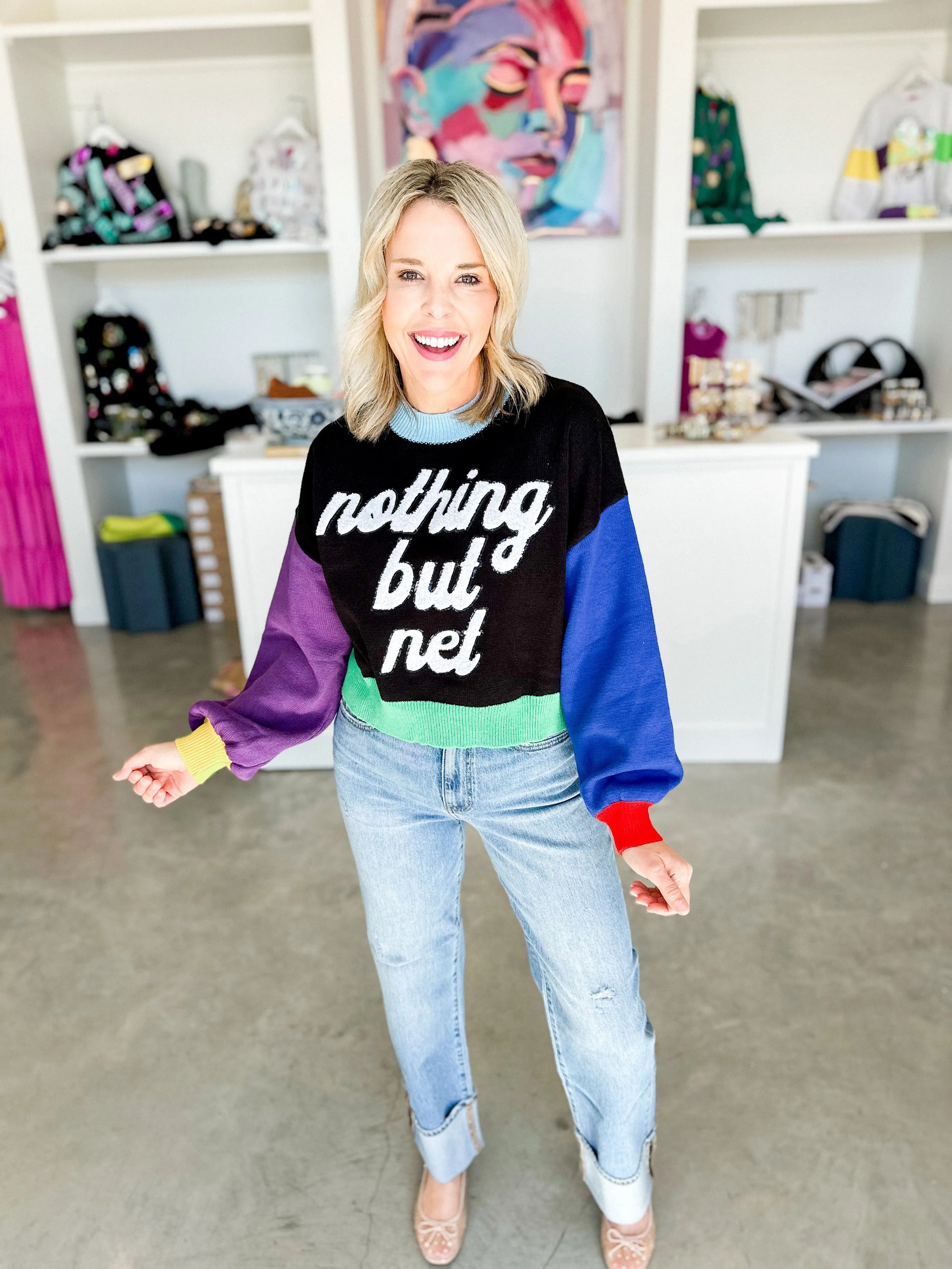 Nothing But Net Sweater