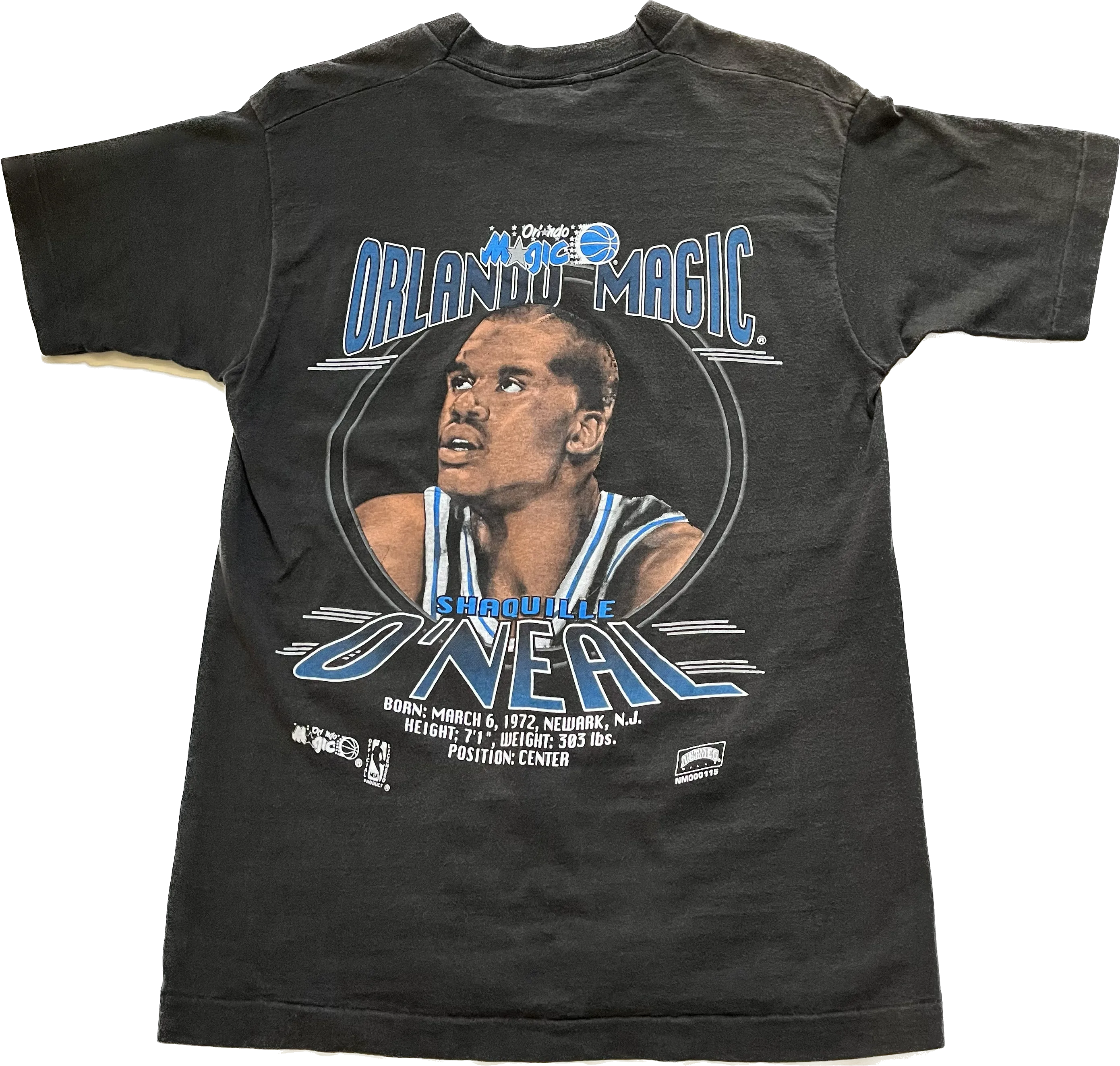 Nutmeg Mills Shaquille O'Neil Orlando Magic Vintage Tee
