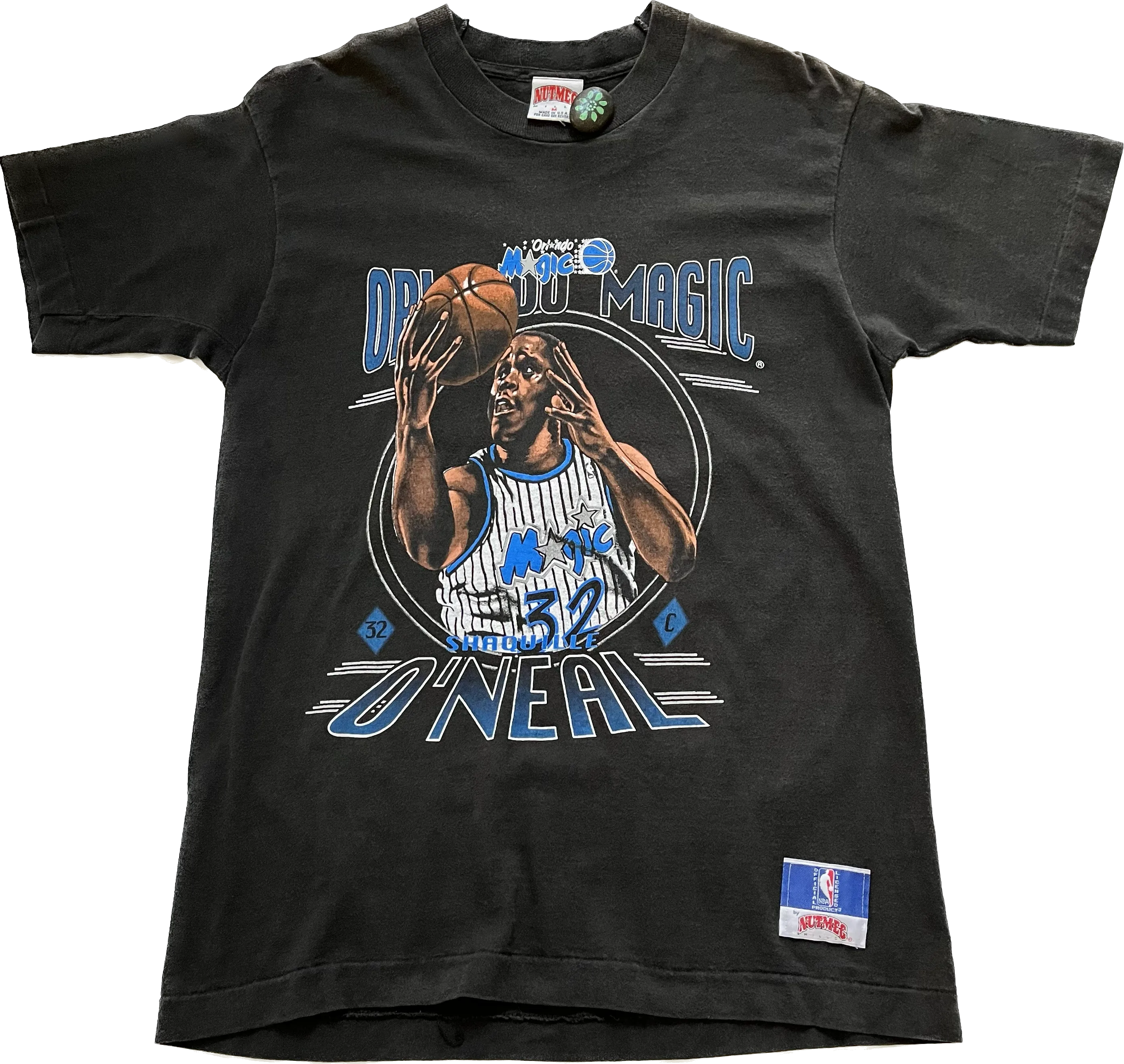 Nutmeg Mills Shaquille O'Neil Orlando Magic Vintage Tee