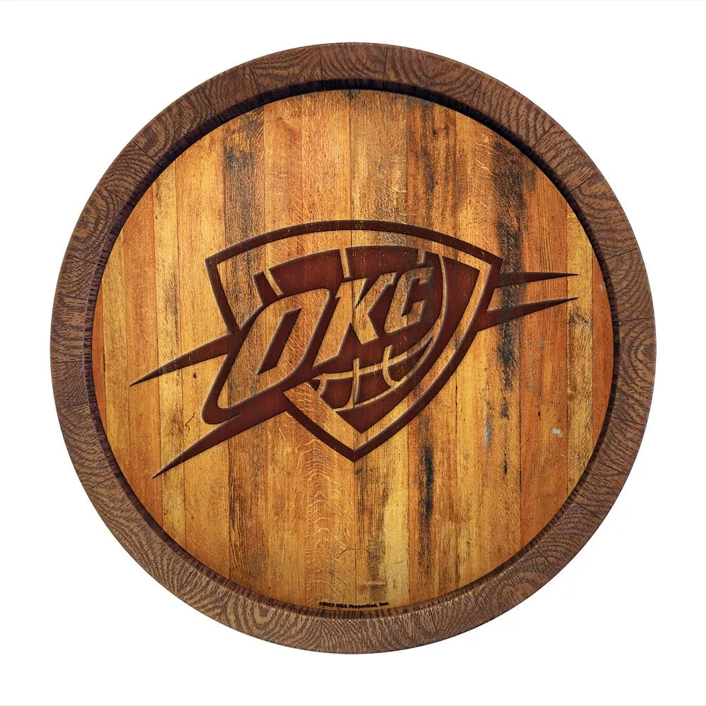 Oklahoma City Thunder: "Faux" Barrel Top Sign
