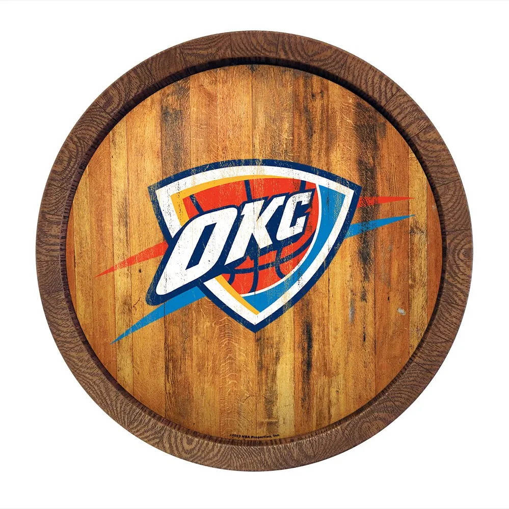 Oklahoma City Thunder: "Faux" Barrel Top Sign