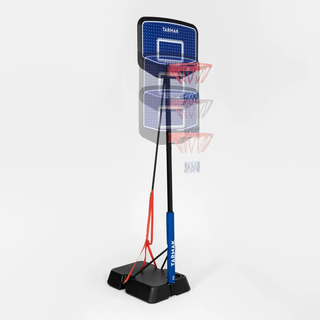 Panier de basket Enfant Dunk sur pied réglable 1,60m à 2,20m - K900