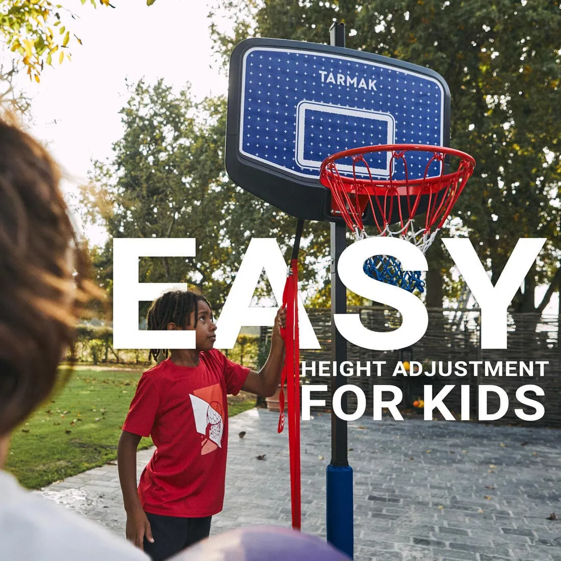 Panier de basket Enfant Dunk sur pied réglable 1,60m à 2,20m - K900