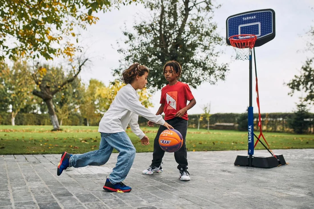 Panier de basket Enfant Dunk sur pied réglable 1,60m à 2,20m - K900