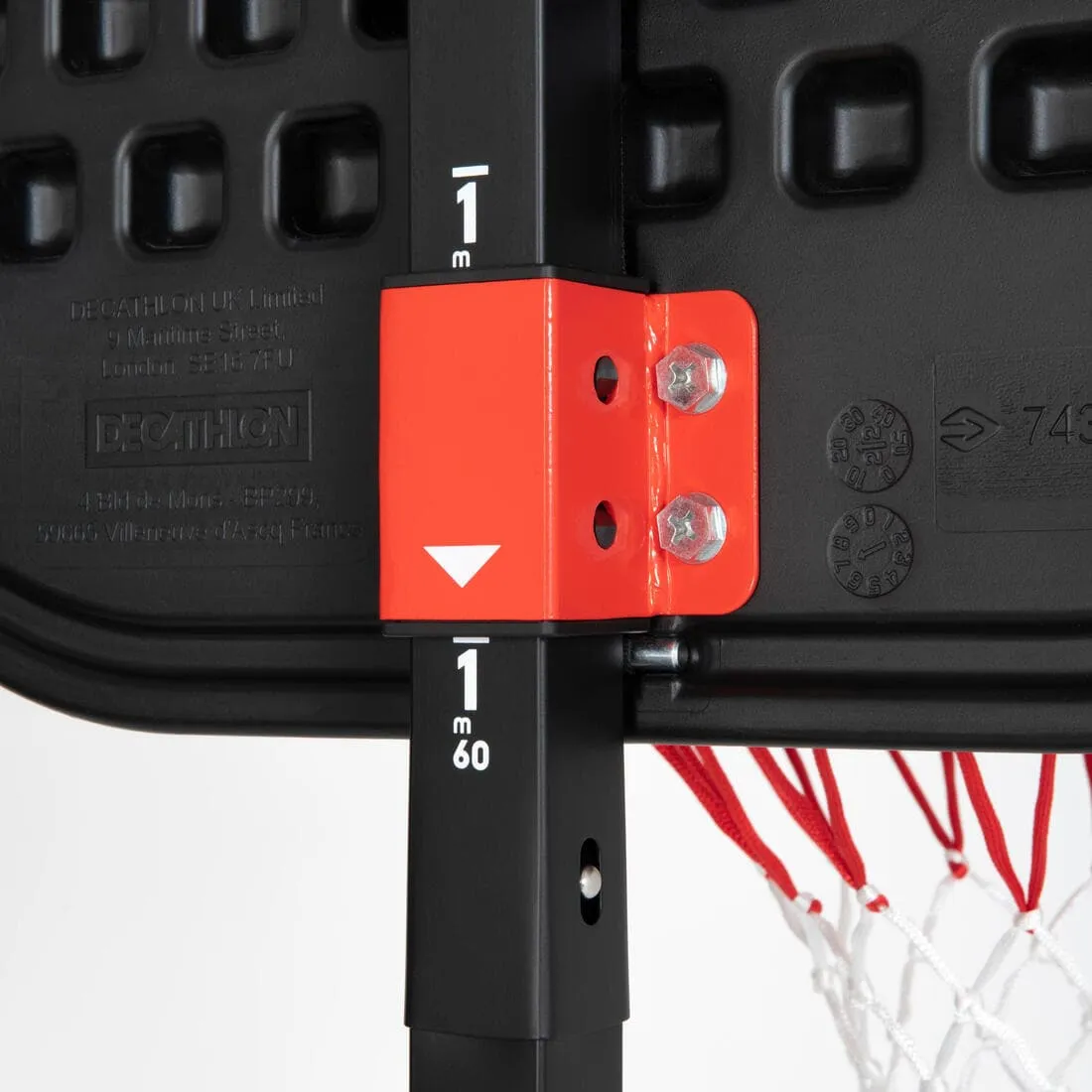Panier de basket Enfant Dunk sur pied réglable 1,60m à 2,20m - K900