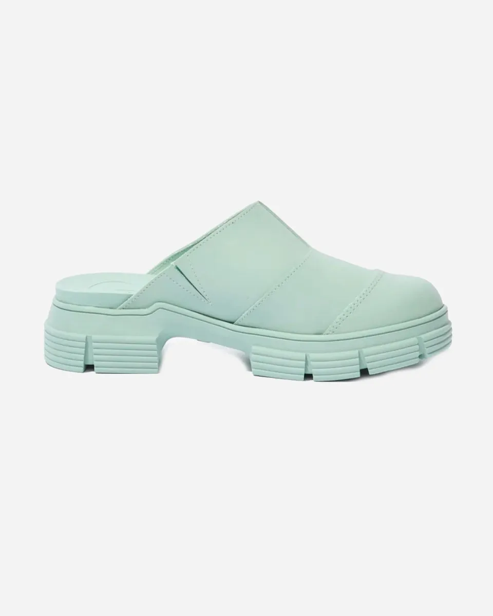 Recycled Rubber City Mule - Blue Haze