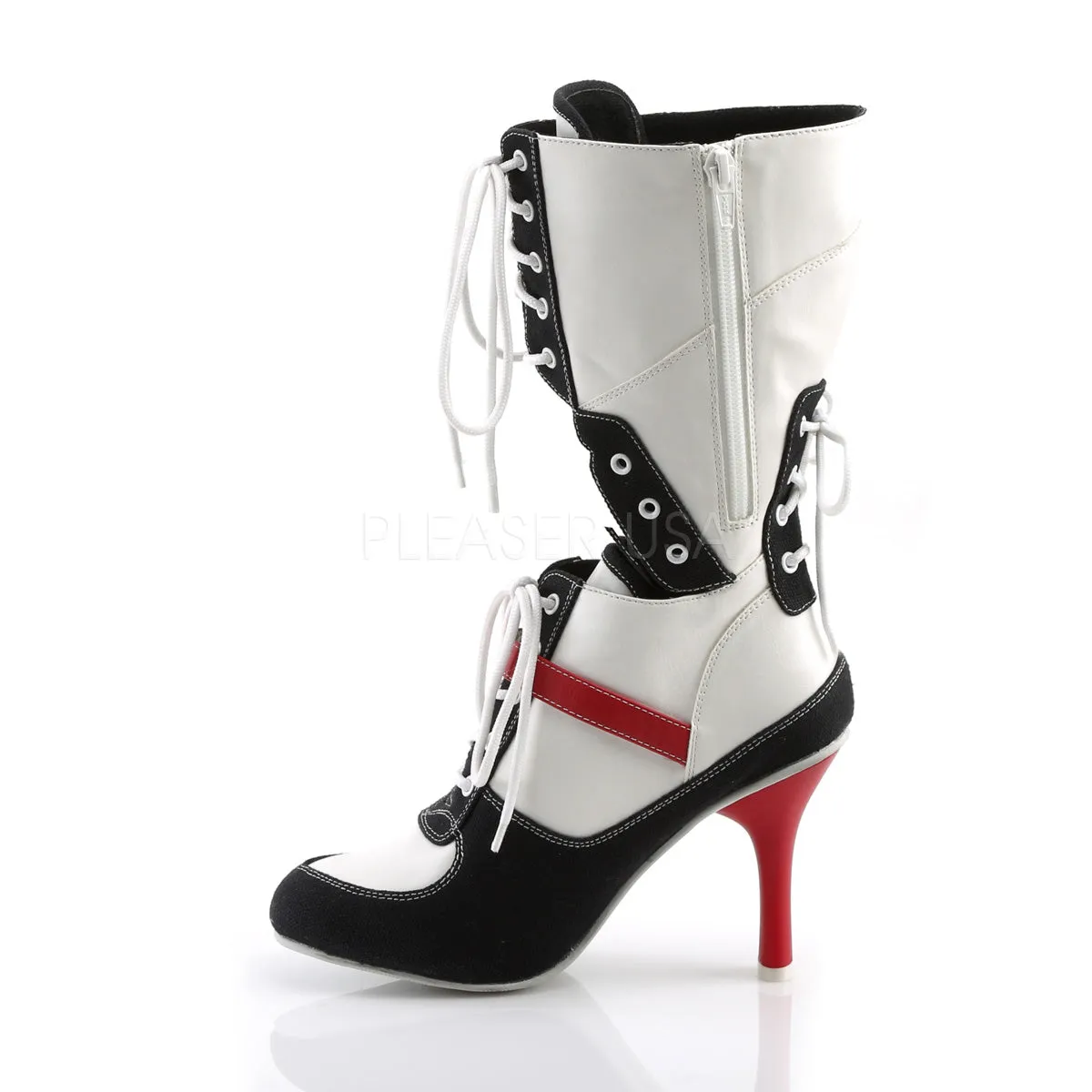 REFEREE-200  White Pu-Black Canvas