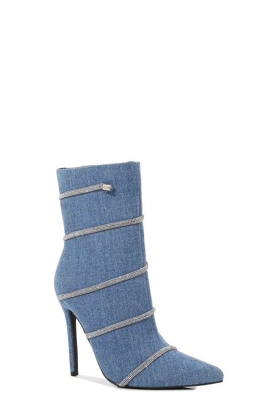 Rhinestone Around Bootie