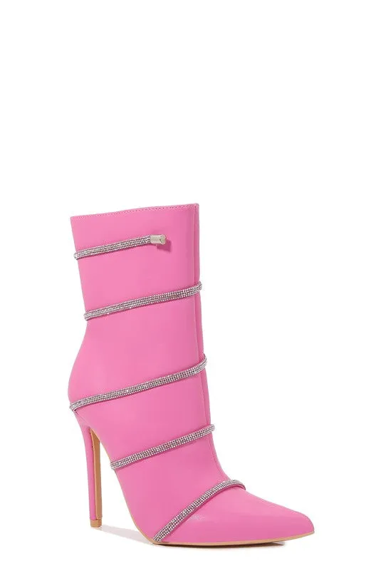 Rhinestone Around Bootie