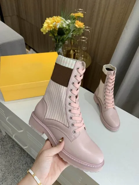 Round Toe Flat Heel Boot
