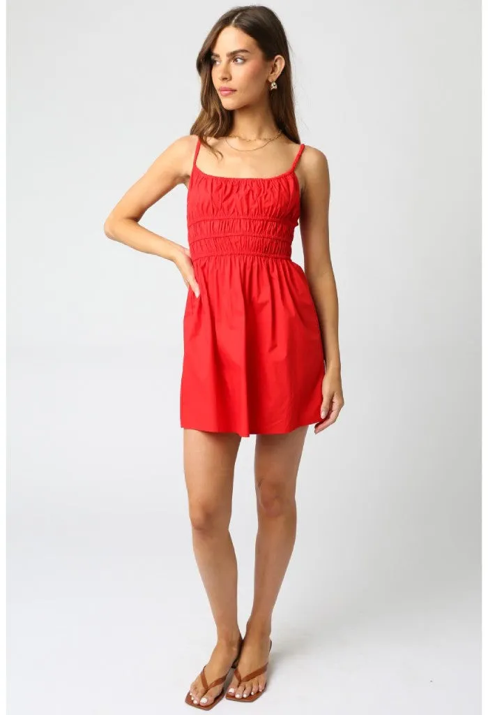Sabrina Mini Dress-Red