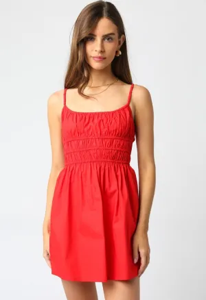 Sabrina Mini Dress-Red