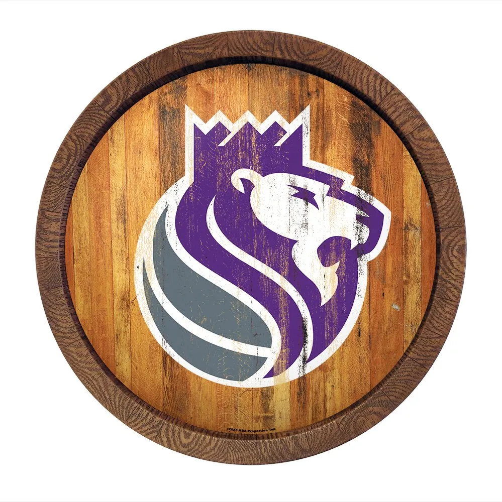 Sacramento Kings: Logo - "Faux" Barrel Top Sign