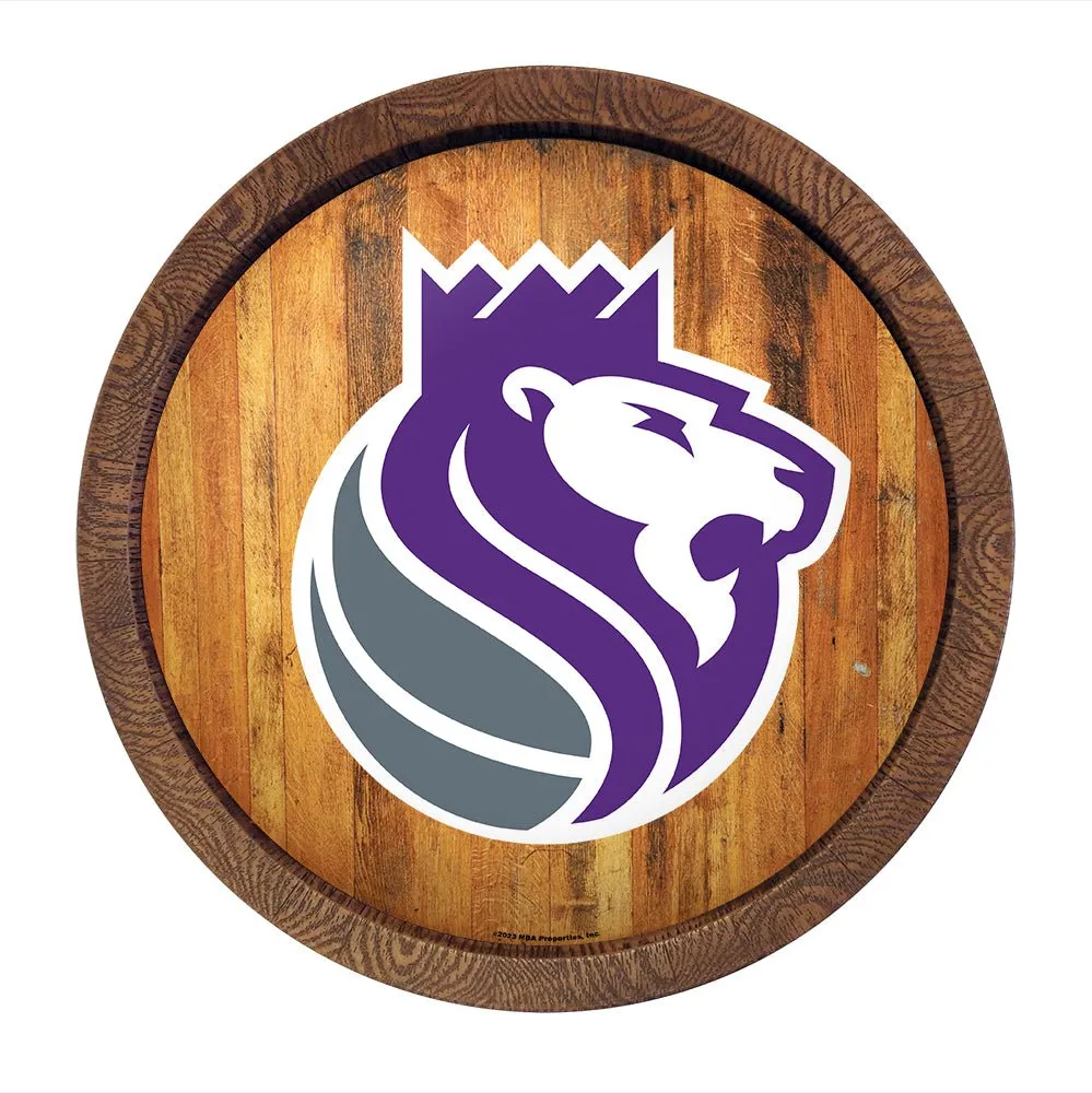 Sacramento Kings: Logo - "Faux" Barrel Top Sign