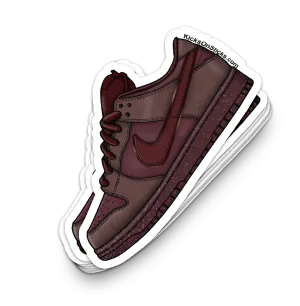 SB Dunk Low "City of Love Burgundy" Sneaker Sticker