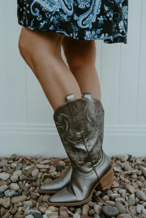 Shining Silver Boots