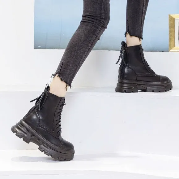 Small Feet Back Zipper Martin Boots DS162