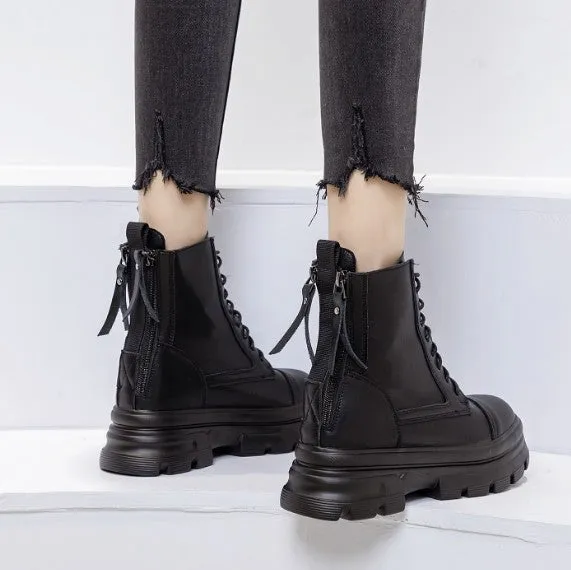 Small Feet Back Zipper Martin Boots DS162