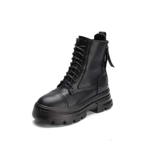 Small Feet Back Zipper Martin Boots DS162