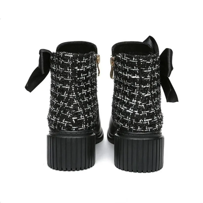 Small Feet Block Heel Dressy Ankle Boots GS205
