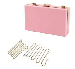 Solid Alys White Box Clutch Crossbody Bag