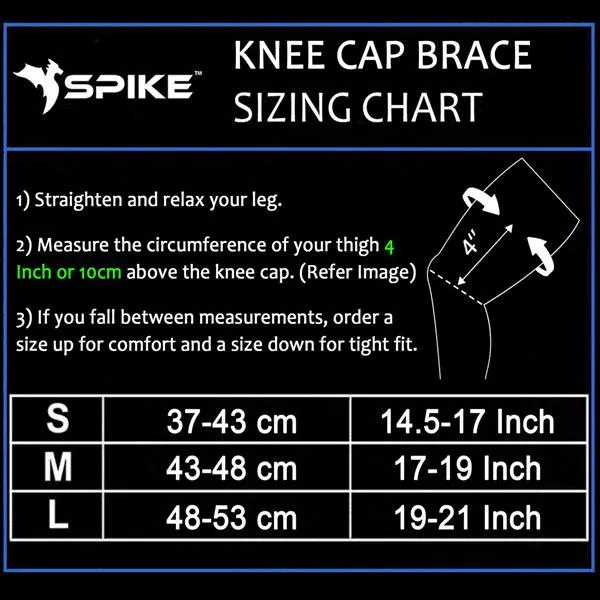 Spike Knee Cap (Black)