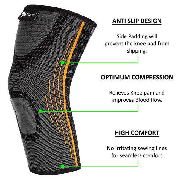 Spike Knee Cap (Orange)