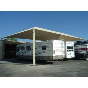 Super Span Hip Shade Structure (RV Storage Style Shade)